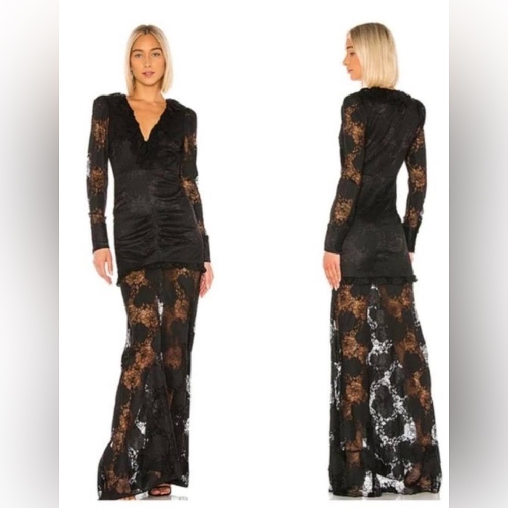 Alexis Black Lace Gown